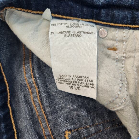 Levi's 512 Perfectly Slimming Bootcut Medium Wash Jeans Blue Denim Size 10 - Picture 9 of 11